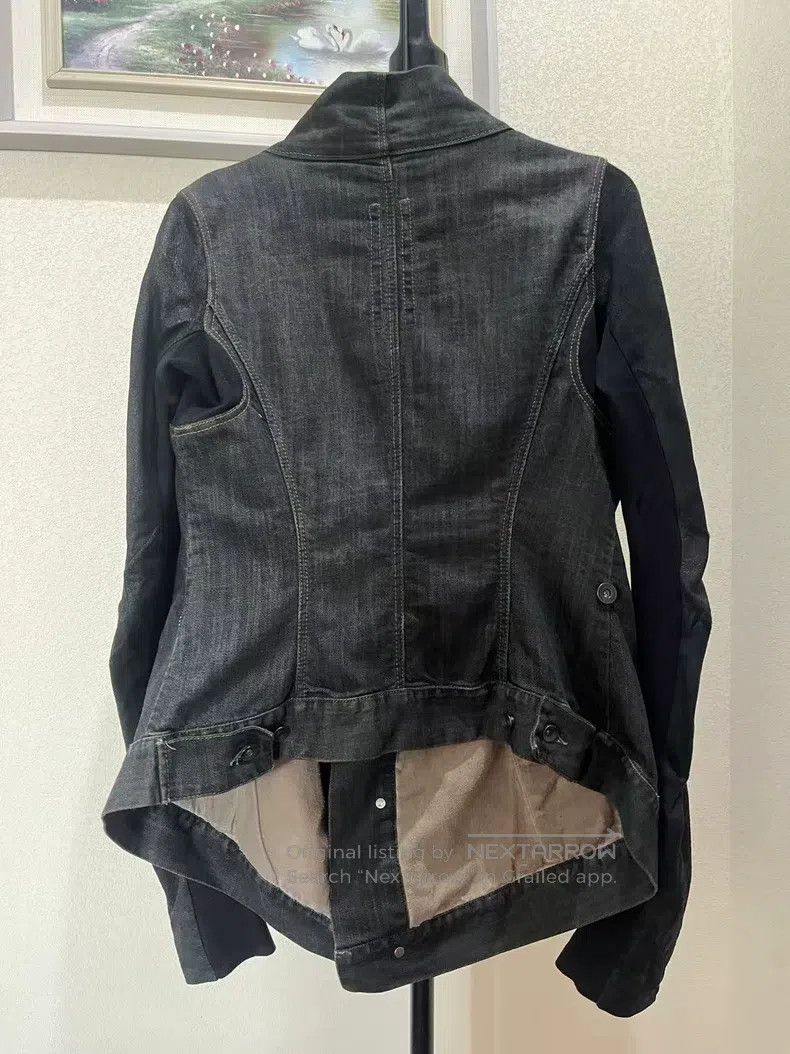 Rick Owens Rick Owens Stand Collar Two-Way Wearable Denim Jacket Size US XS / EU 42 / 0 - 4 Thumbnail
