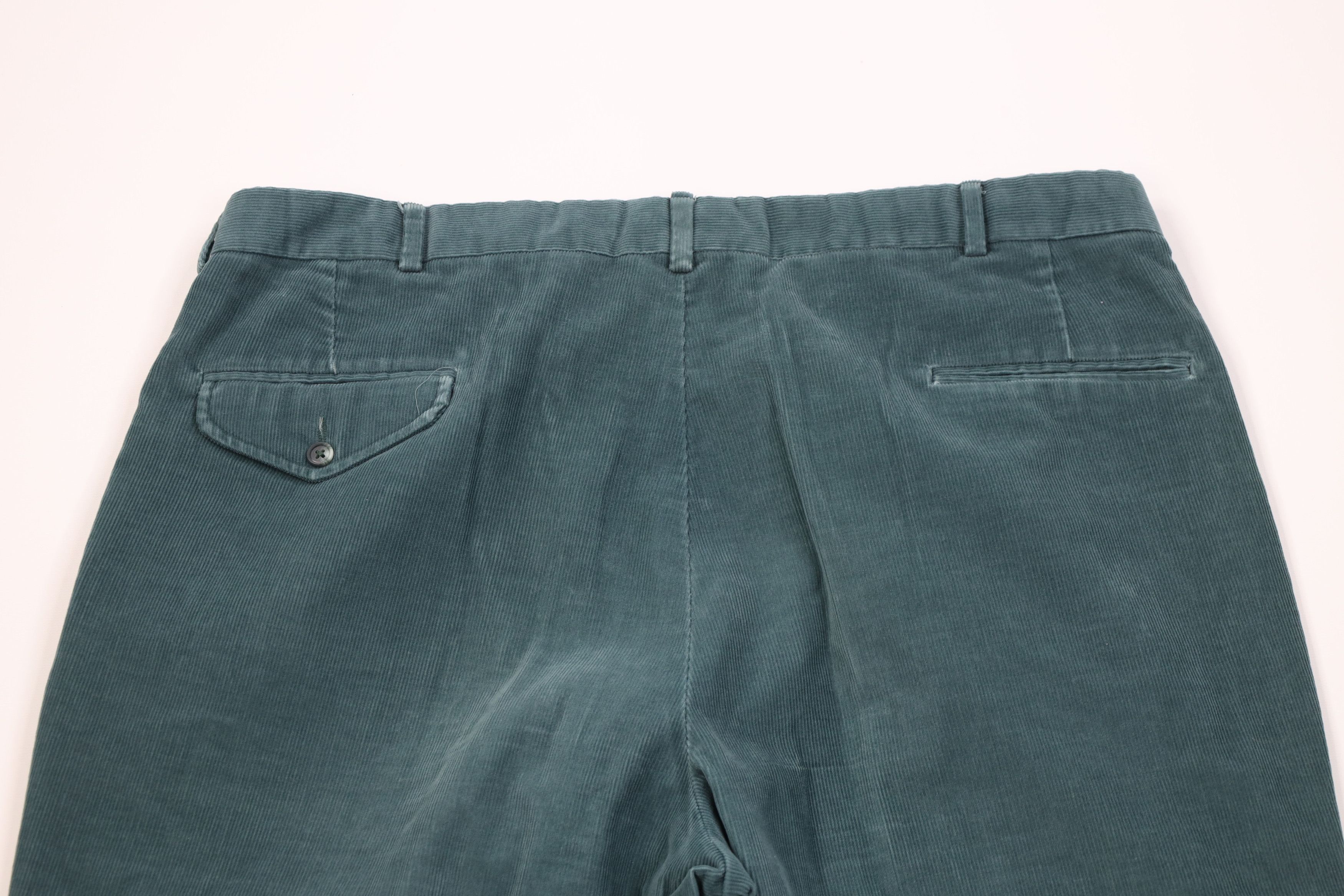 Lands' End Vintage 70s Lands End Corduroy Chino Pants Green USA Size US 40 / EU 56 - 12 Thumbnail