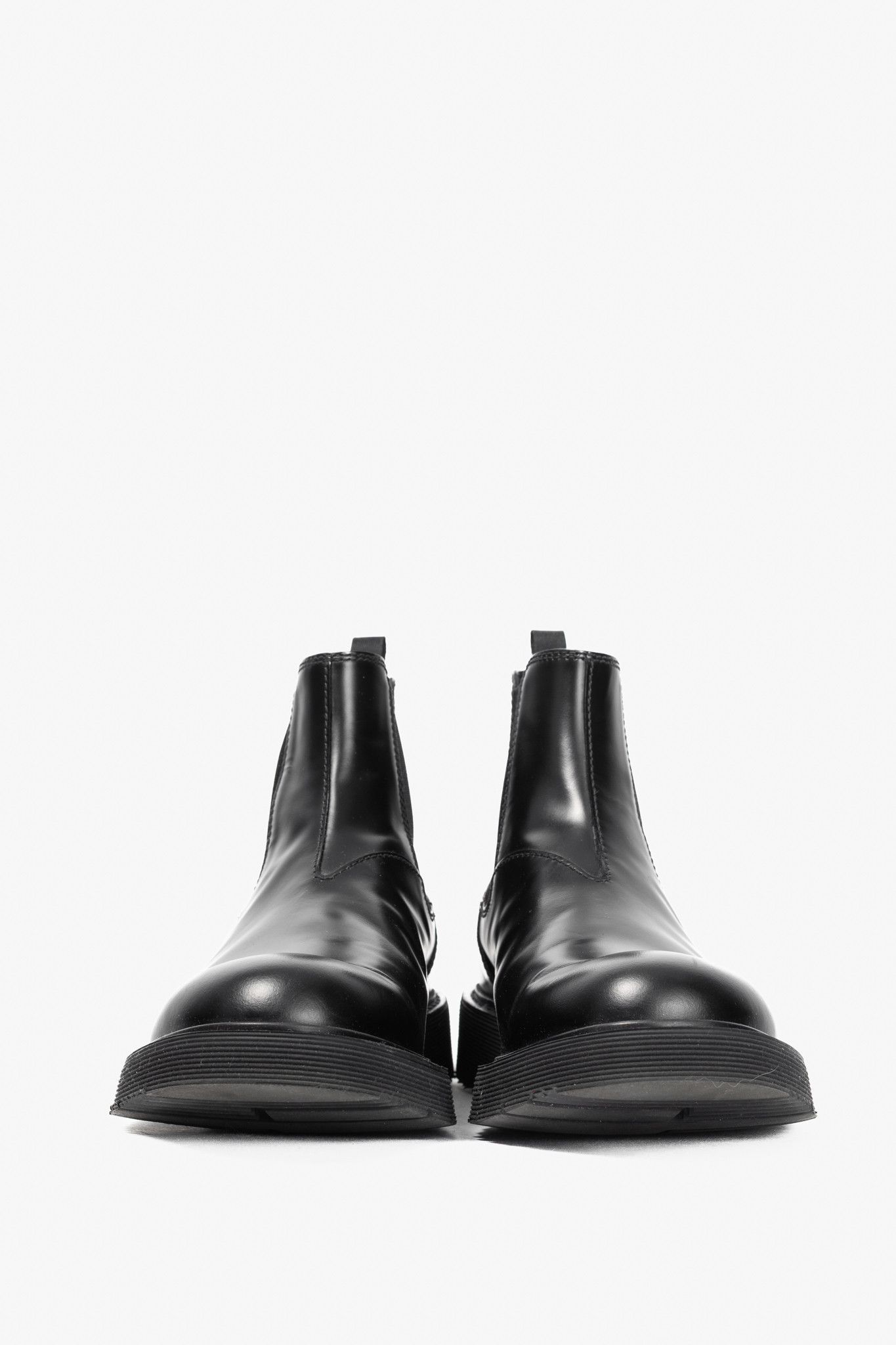 Prada Prada Black Leather Chelsea Ankle Boots Size US 9 / EU 42 - 2 Thumbnail