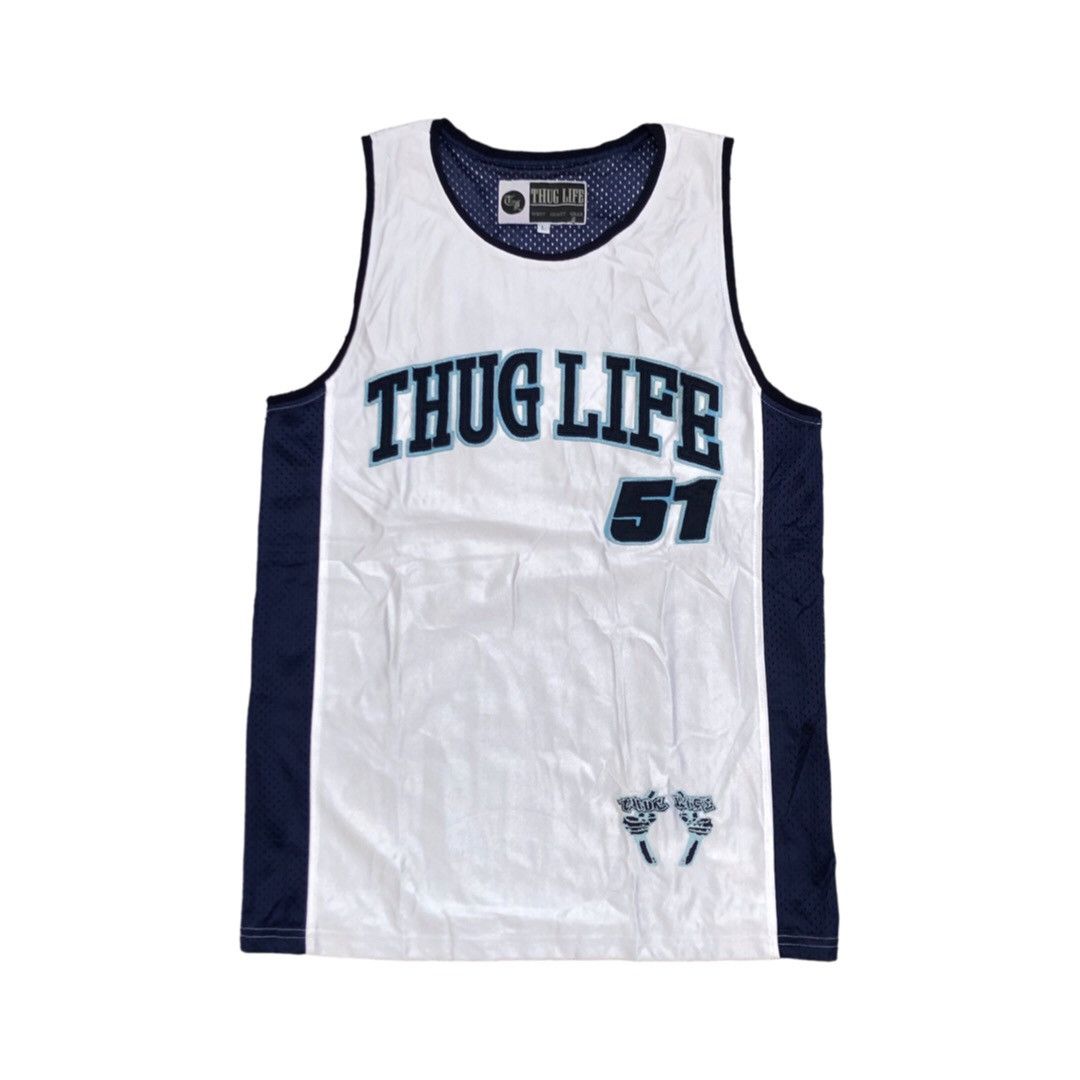 Rap Tees × Vintage Vintage Thug Life Sleeveless Jersey Size US L / EU 52-54 / 3 - 1 Thumbnail