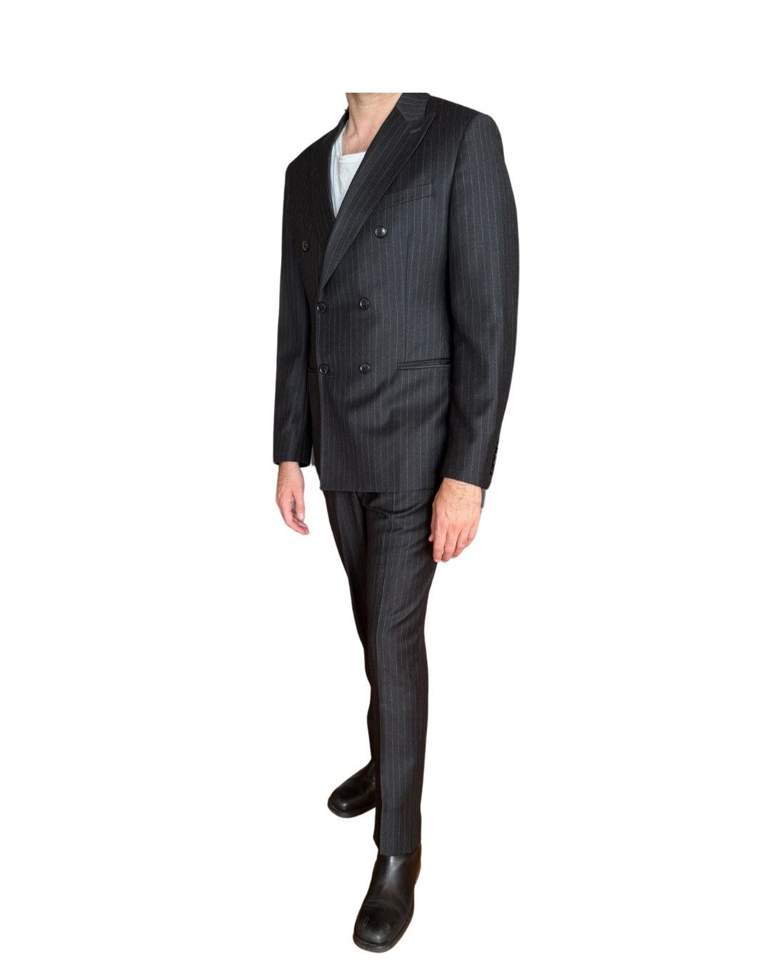 Reiss REISS Double Salan Breasted Pin Stripe Blazer Size 40R - 1 Thumbnail