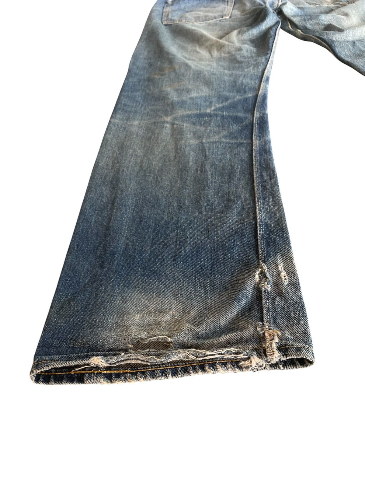 Warehouse & Co. Vintage Japanese Distressed Warehouse Denim Jeans Faded Wash Size US 32 / EU 48 - 7 Thumbnail