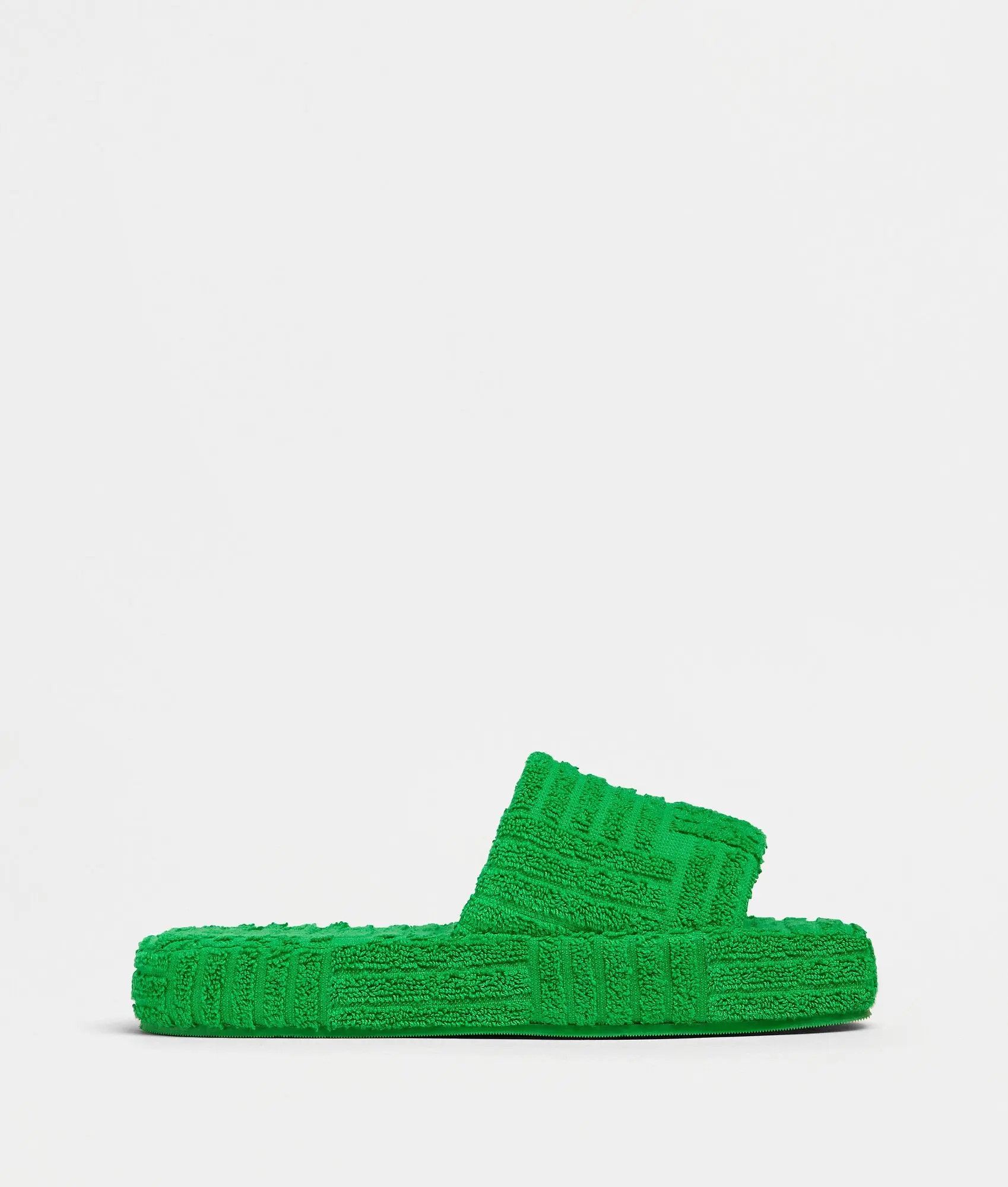 Bottega Veneta o1bcso1str1025 Resort Sponge Slides in Grass Size US 5.5 / EU 38 - 1 Thumbnail