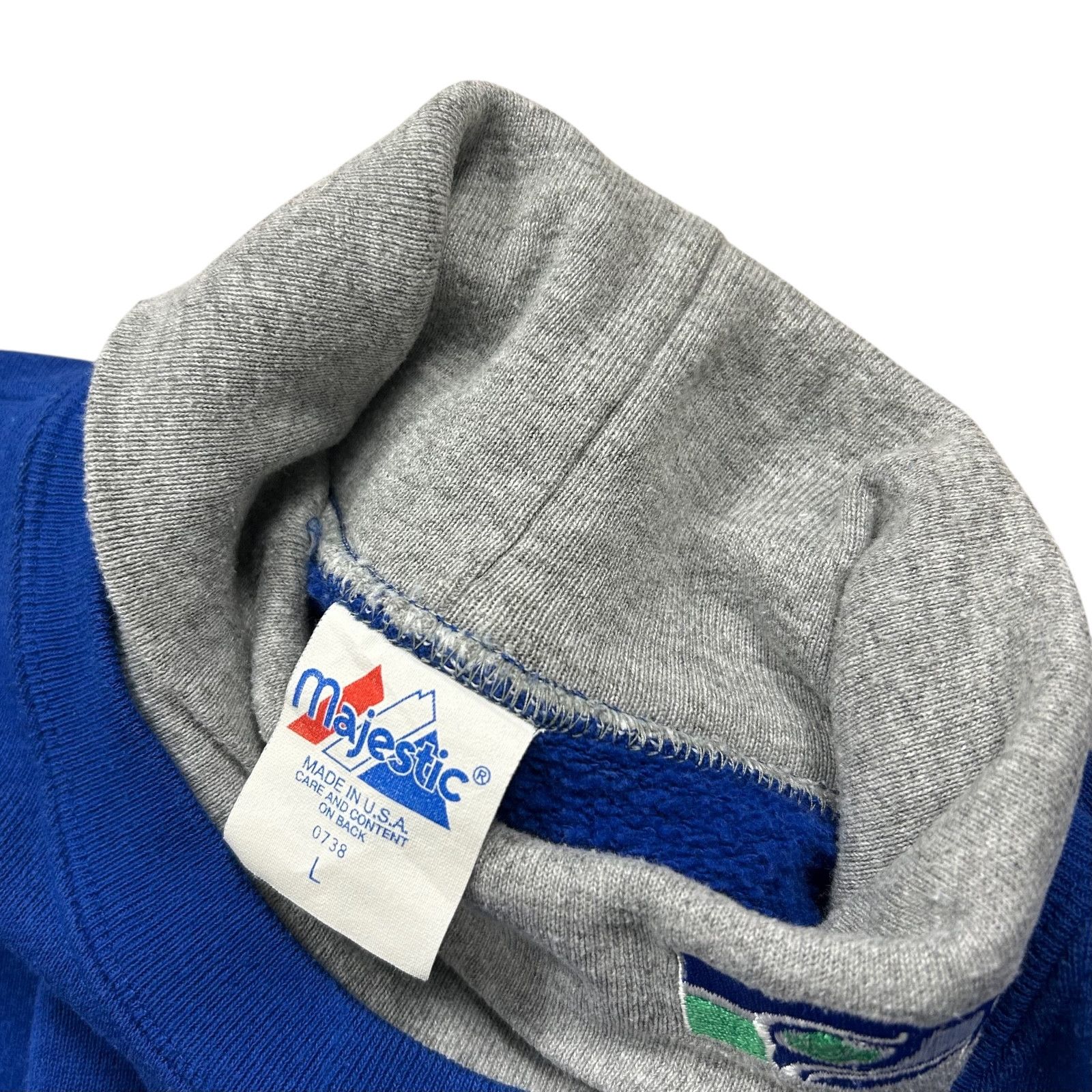 NFL VTG 90s NFL SEATTLE SEAHAWKS MAJESTIC TURTLENECK SWEATSHIRT Size US L / EU 52-54 / 3 - 5 Thumbnail