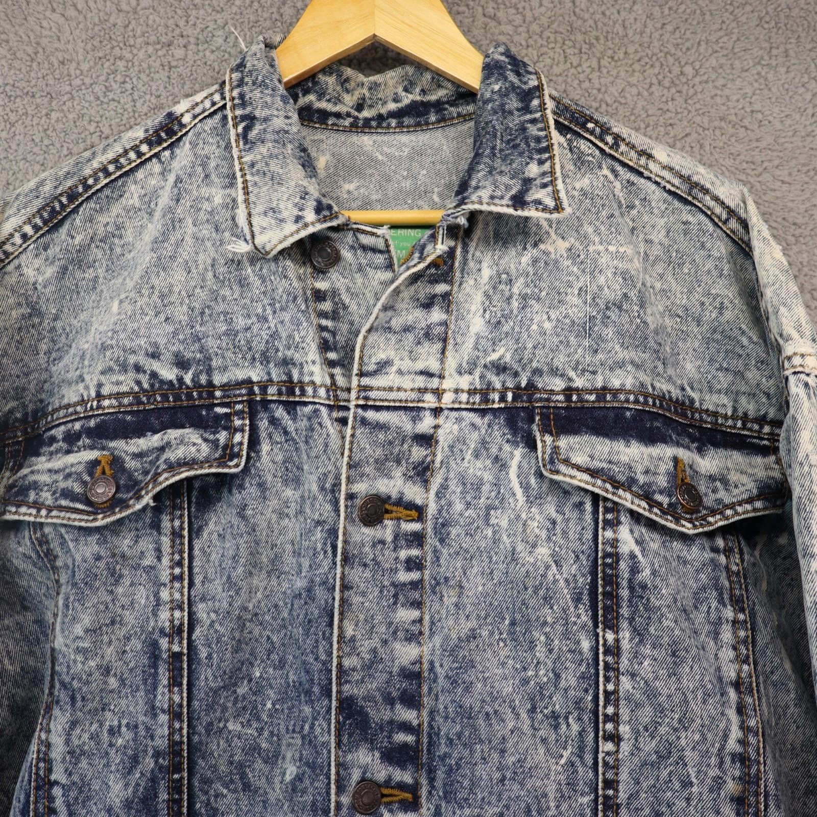 Jordache Women Medium Coat Oversize Long Acid Work Jordache vtg Denim Size M / US 6-8 / IT 42-44 - 2 Thumbnail