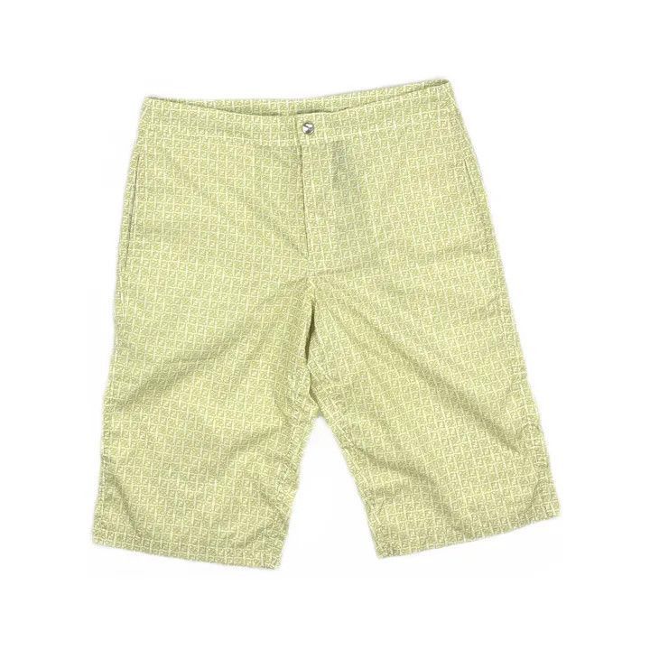 Fendi Fendi Green Checkered Casual Shorts for Men -2507 Size US 44 / EU 60 - 2 Thumbnail