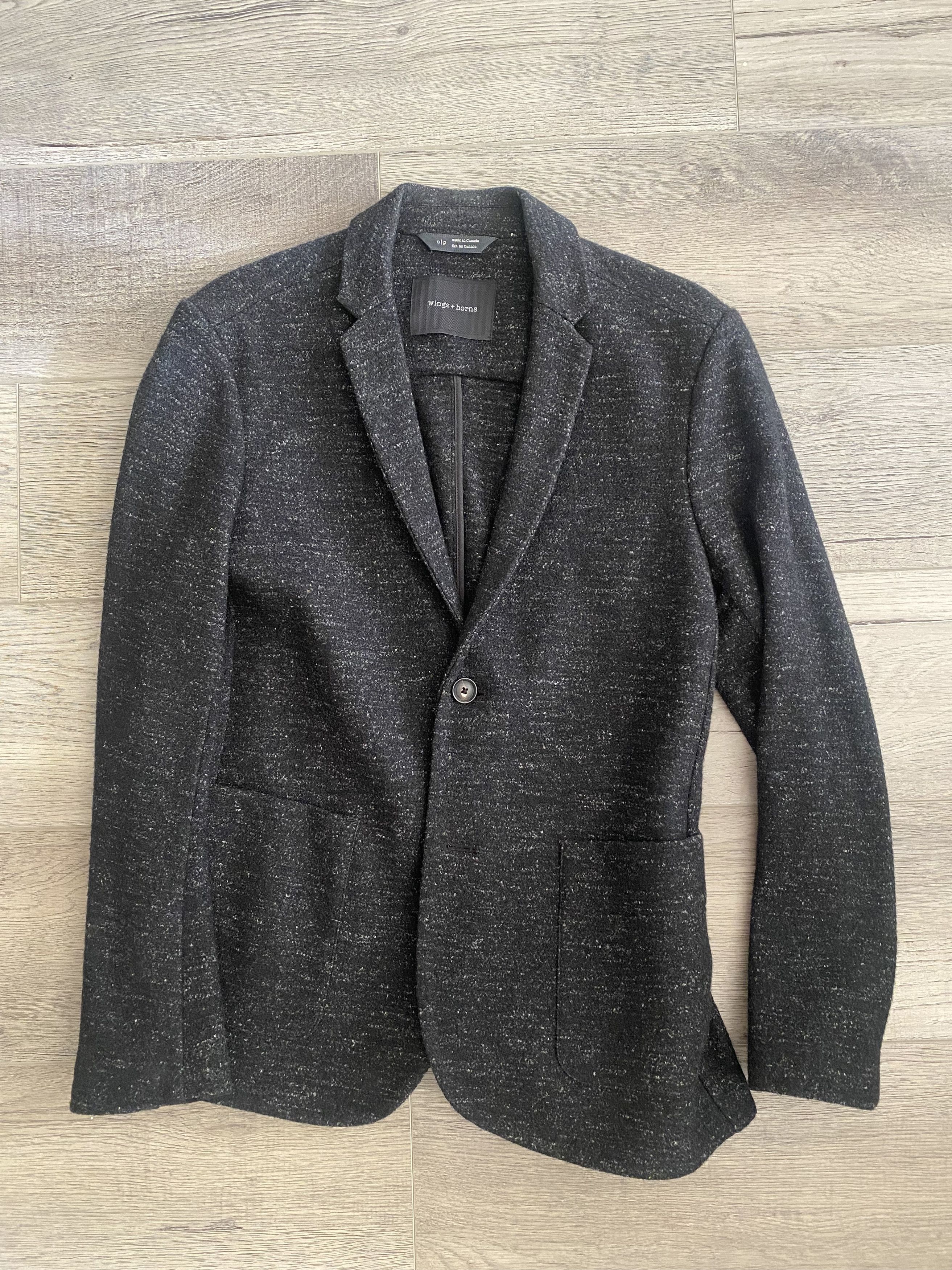 Wings + Horns Marled Black Blazer Size US S / EU 44-46 / 1 - 1 Thumbnail