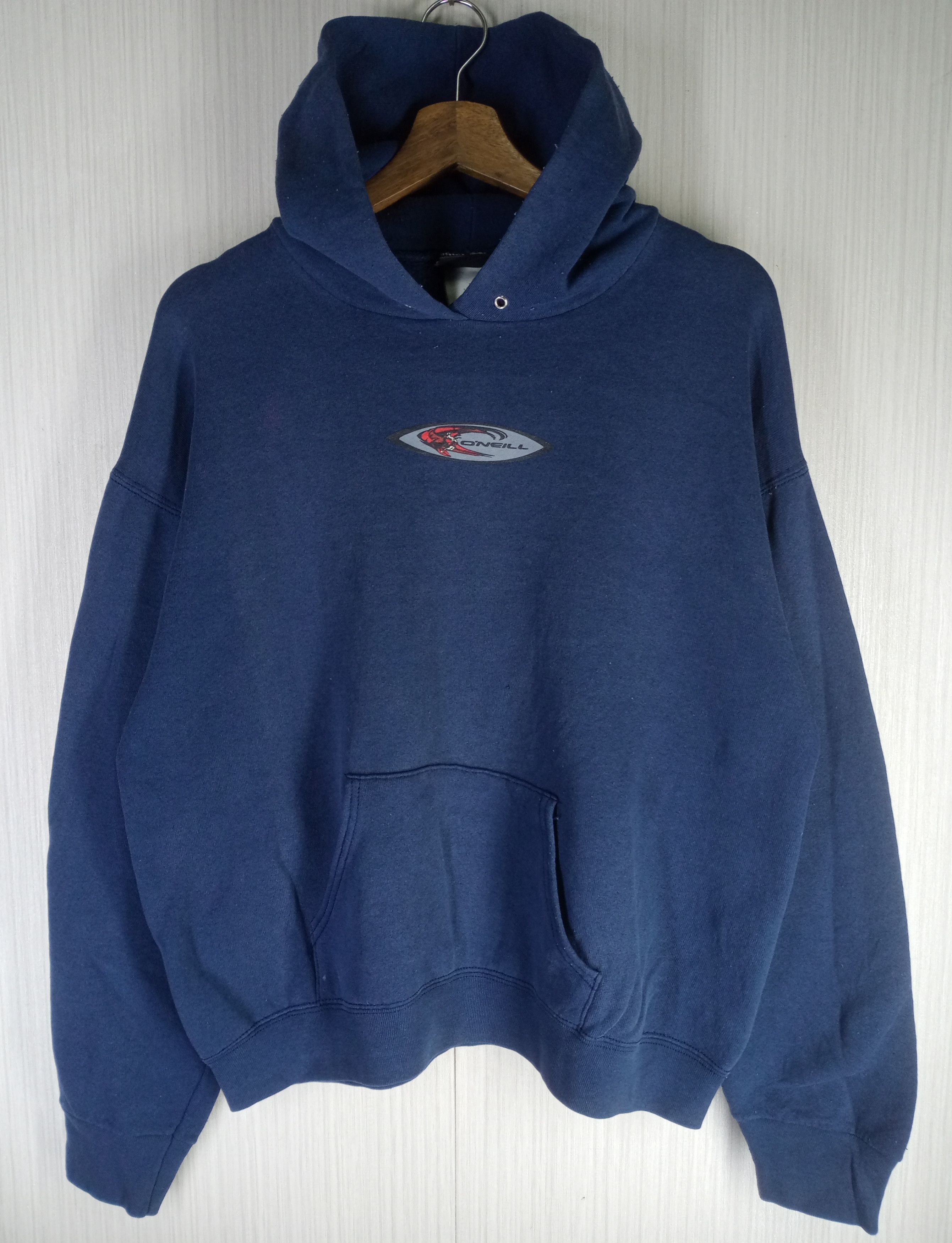 O'Neill Rare Vintage 90s O'Neill Big Logo Hoodie Sweatshirt Size US L / EU 52-54 / 3 - 3 Thumbnail