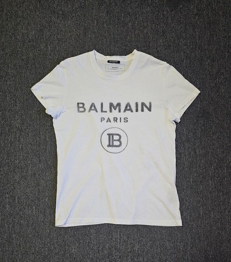 Balmain Balmain Paris Men's Short Sleeve T-Shirt-yf Size US S / EU 44-46 / 1 - 1 Thumbnail