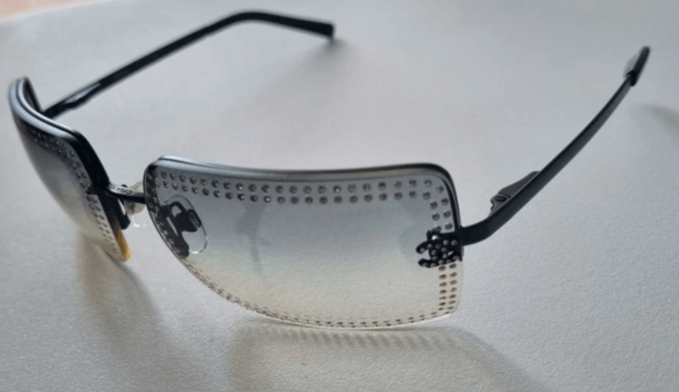 Chanel CHANEL Sunglasses 4105 Rimless Rhinestone 4017 Size ONE SIZE - 5 Thumbnail