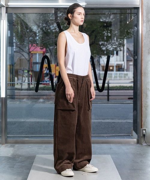 Other VOAAOV CORDUROY Gather Waist Wide Pants Size US 34 / EU 50 - 2 Thumbnail