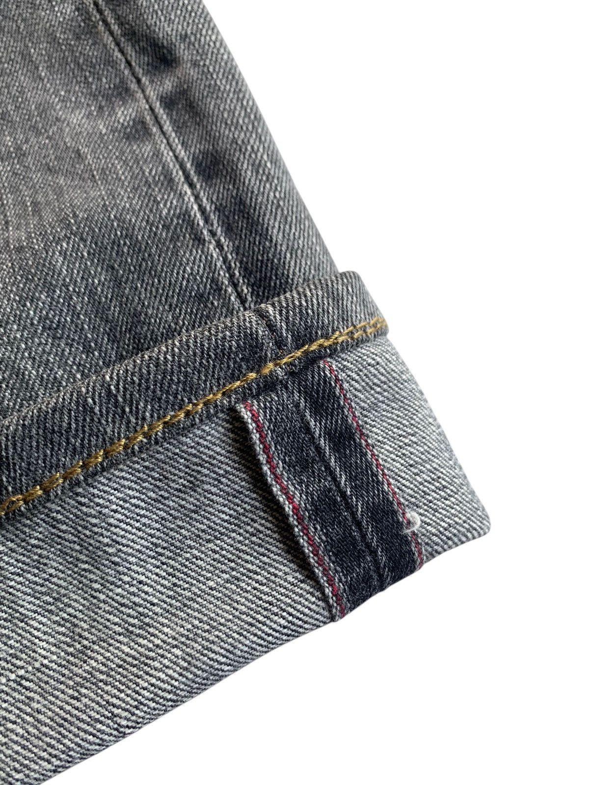 Edwin VINTAGE EDWIN 505Z SELVEDGE FADED & RUSTY DISTRESSED DENIM Size US 31 - 10 Thumbnail