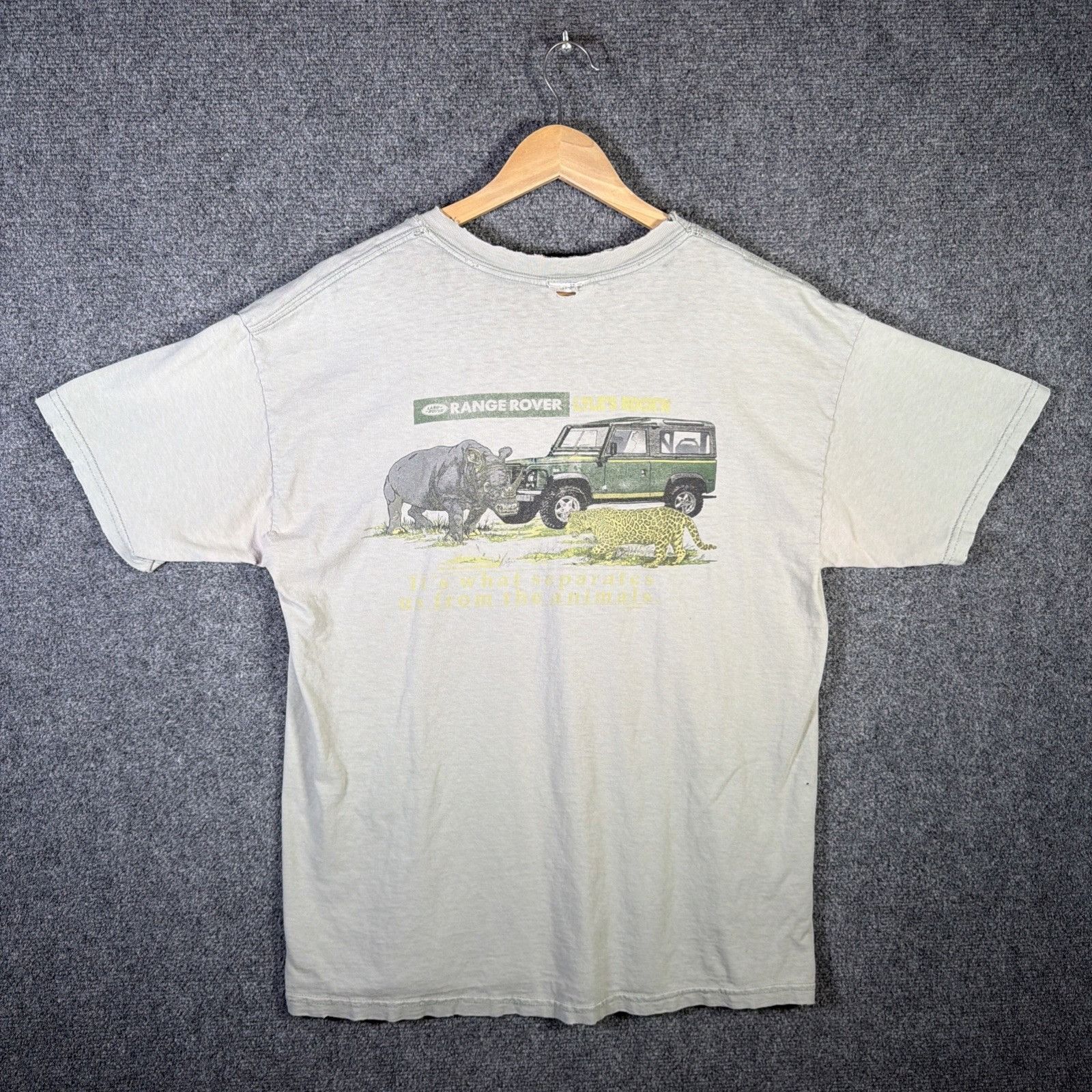 Vintage Vintage Land Rover Shirt Mens Large Green 90s Safari Range Size US L / EU 52-54 / 3 - 2 Thumbnail