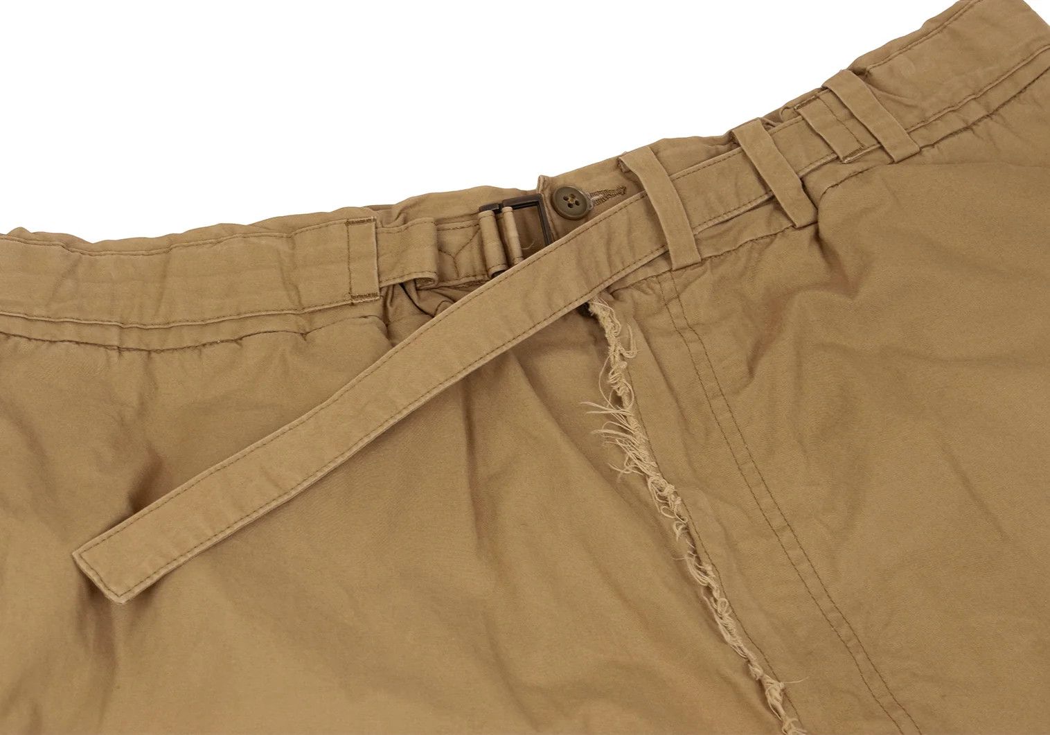 Yohji Yamamoto Yohji Yamamoto Cotton Belted Cut Pants Beige 4 Size US 36 / EU 52 - 5 Thumbnail