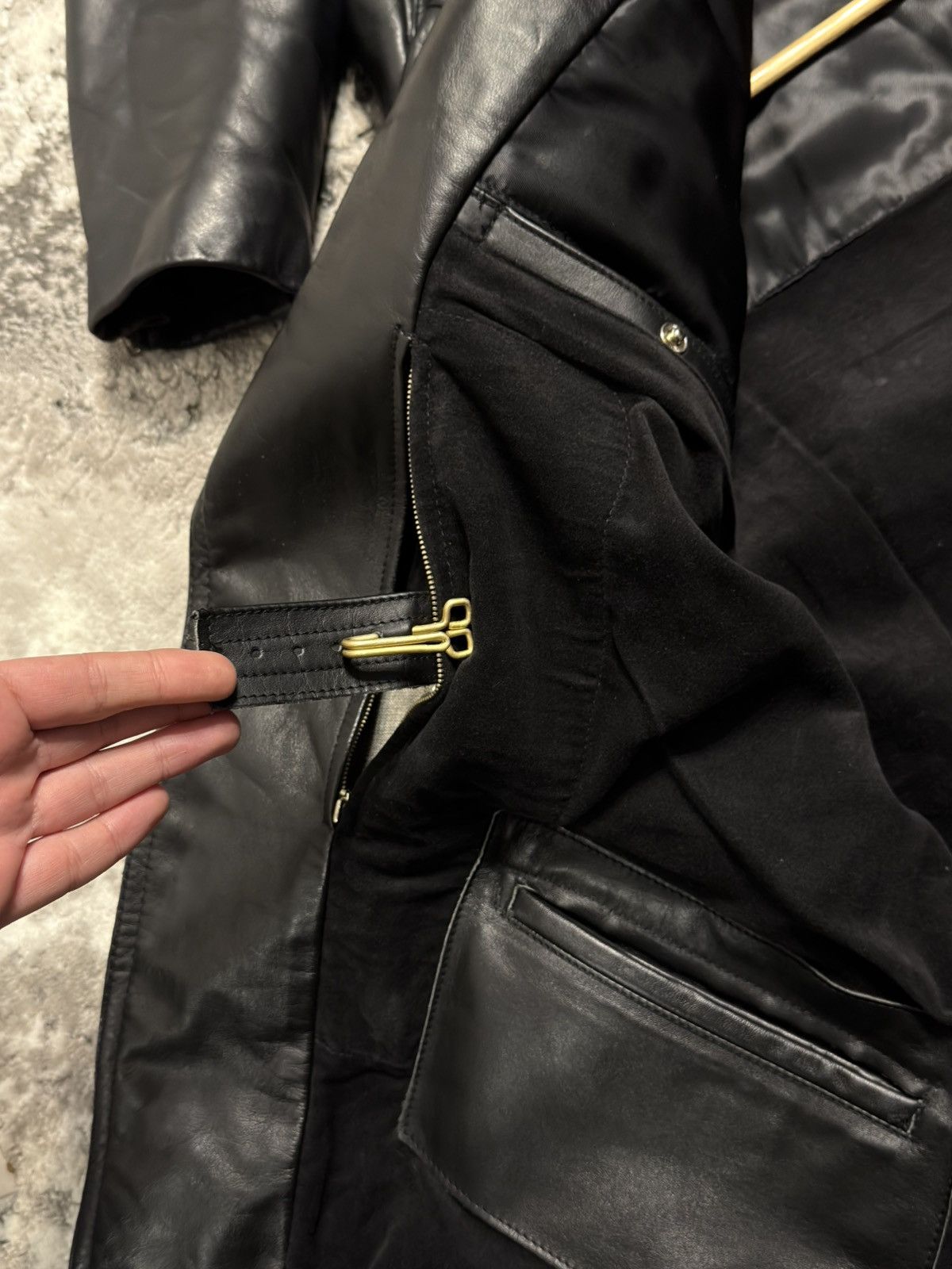 Vintage Crazy Vintage 80s Polizei Leather Jacket Schott Hussar Raf Size US L / EU 52-54 / 3 - 21 Thumbnail