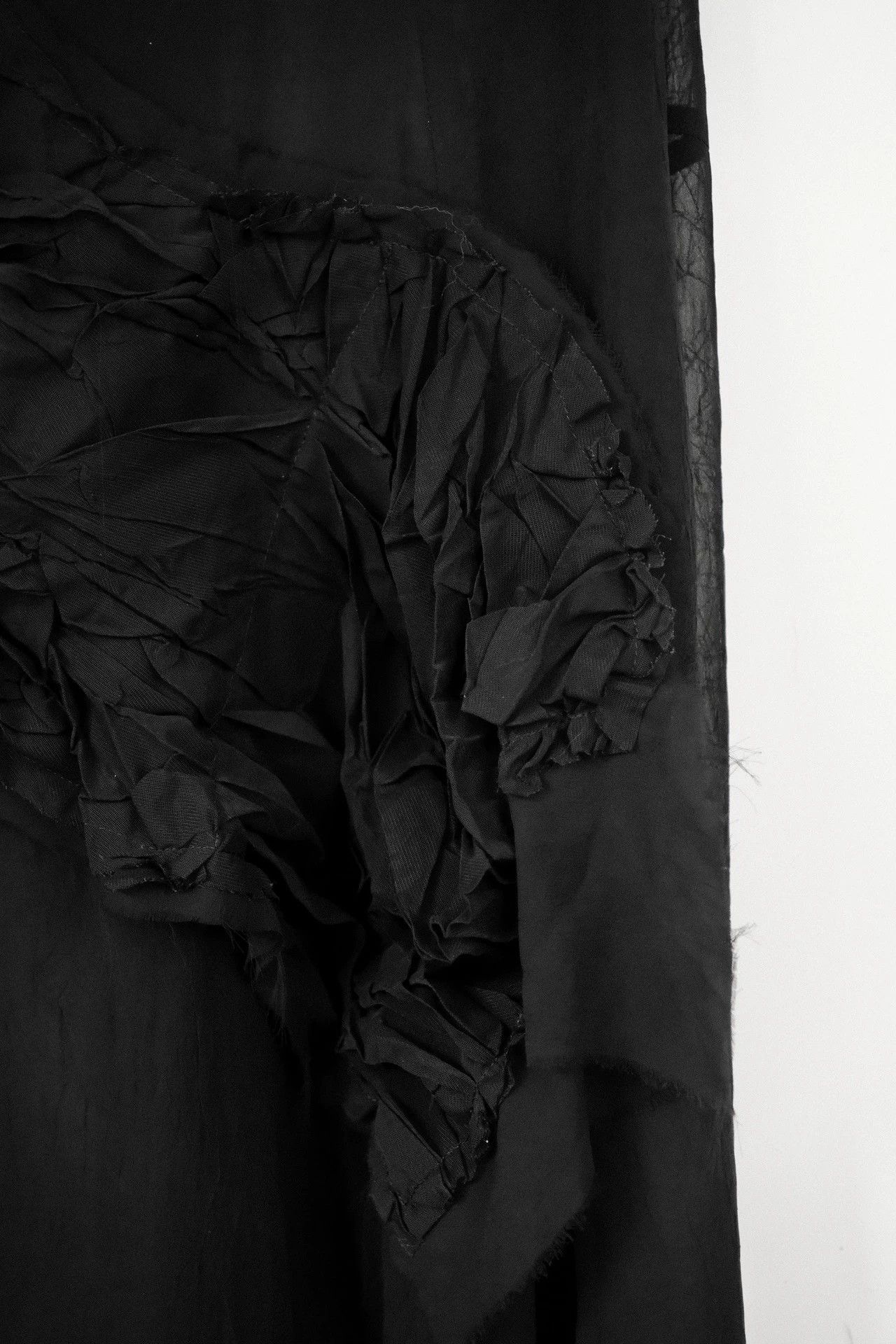 Yohji Yamamoto Yohji Yamamoto 05ss Archive Dead Leaf Butterfly Texture Dress Size XS / US 0-2 / IT 36-38 - 6 Thumbnail