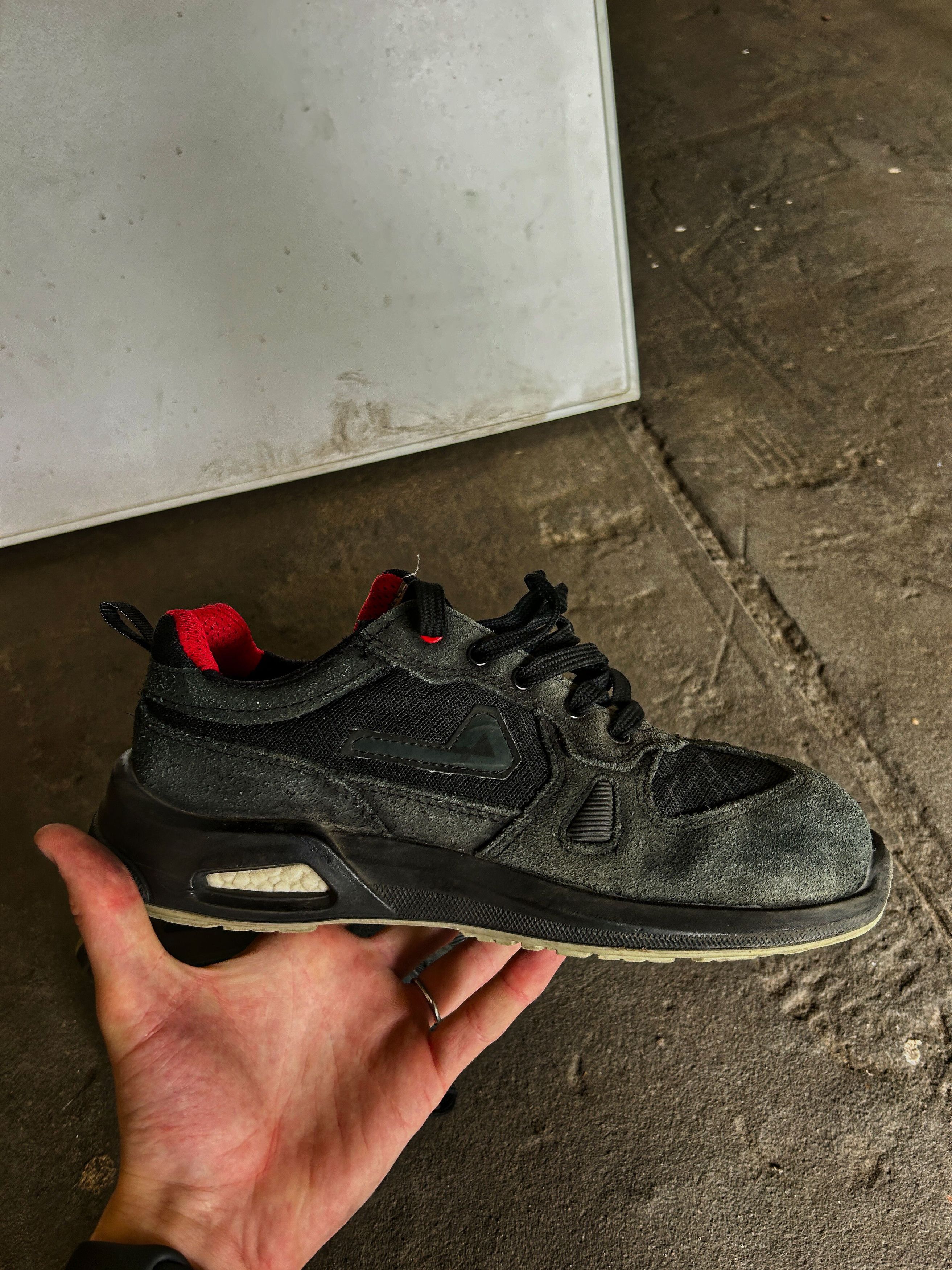 Vintage Black Sneakers Red Lining Chunky Y2K Streetwear Casual Size US 9 / EU 42 - 7 Thumbnail