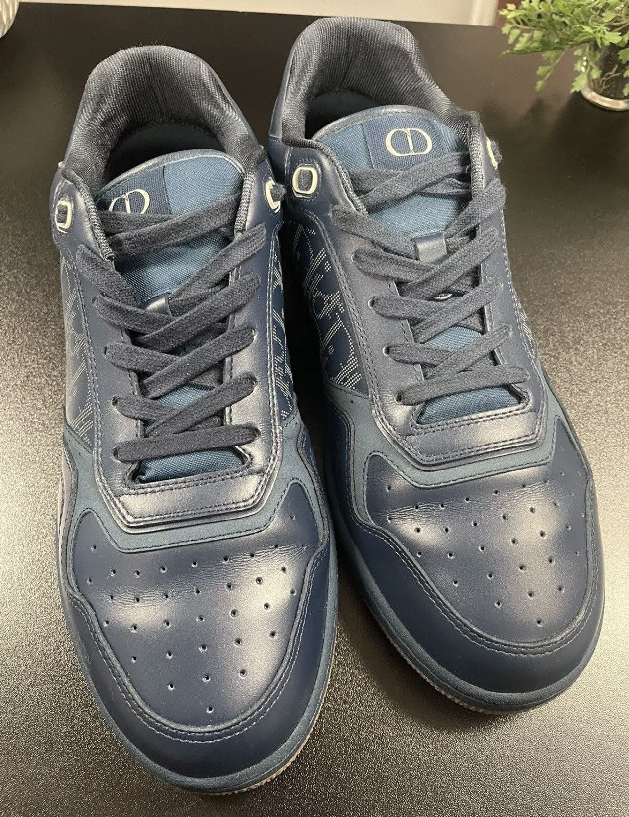 Dior Size 46EU/13 - Christian Dior Oblique Galaxy B27 Navy Size US 13 / EU 46 - 6 Thumbnail
