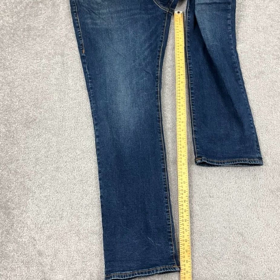 True Religion TRUE RELIGION Ricky Jeans Mens 38 x 31 Blue Relaxed Straight Stretch Flap Pocket Denim 5-Pocket Design Mens Jeans Ricky 90s Grunge Hip Hop - blue Size US 38 / EU 54 - 6 Thumbnail