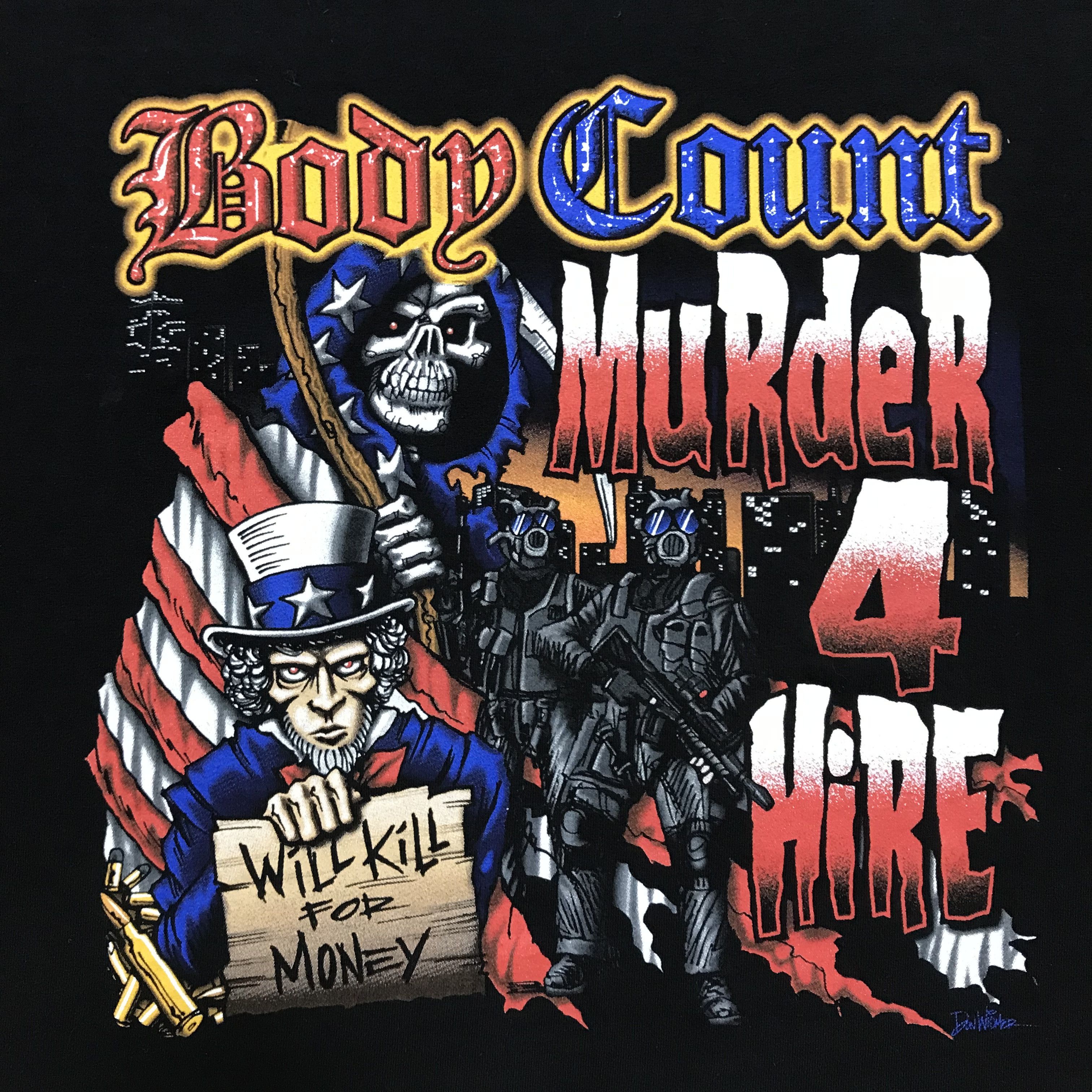 Band Tees BODY COUNT Murder 4 Hire 2006 Tour Vintage T-Shirt ICE-T Rap Size US M / EU 48-50 / 2 - 4 Thumbnail