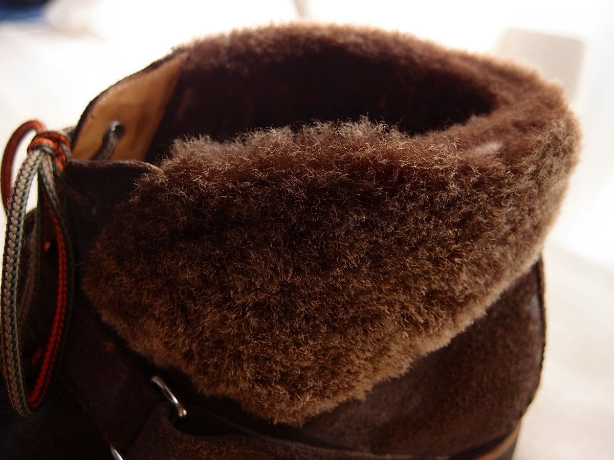 Santoni Santoni Suede Hiking Boots with Real Fur Collar Size US 7.5 / EU 40-41 - 8 Thumbnail