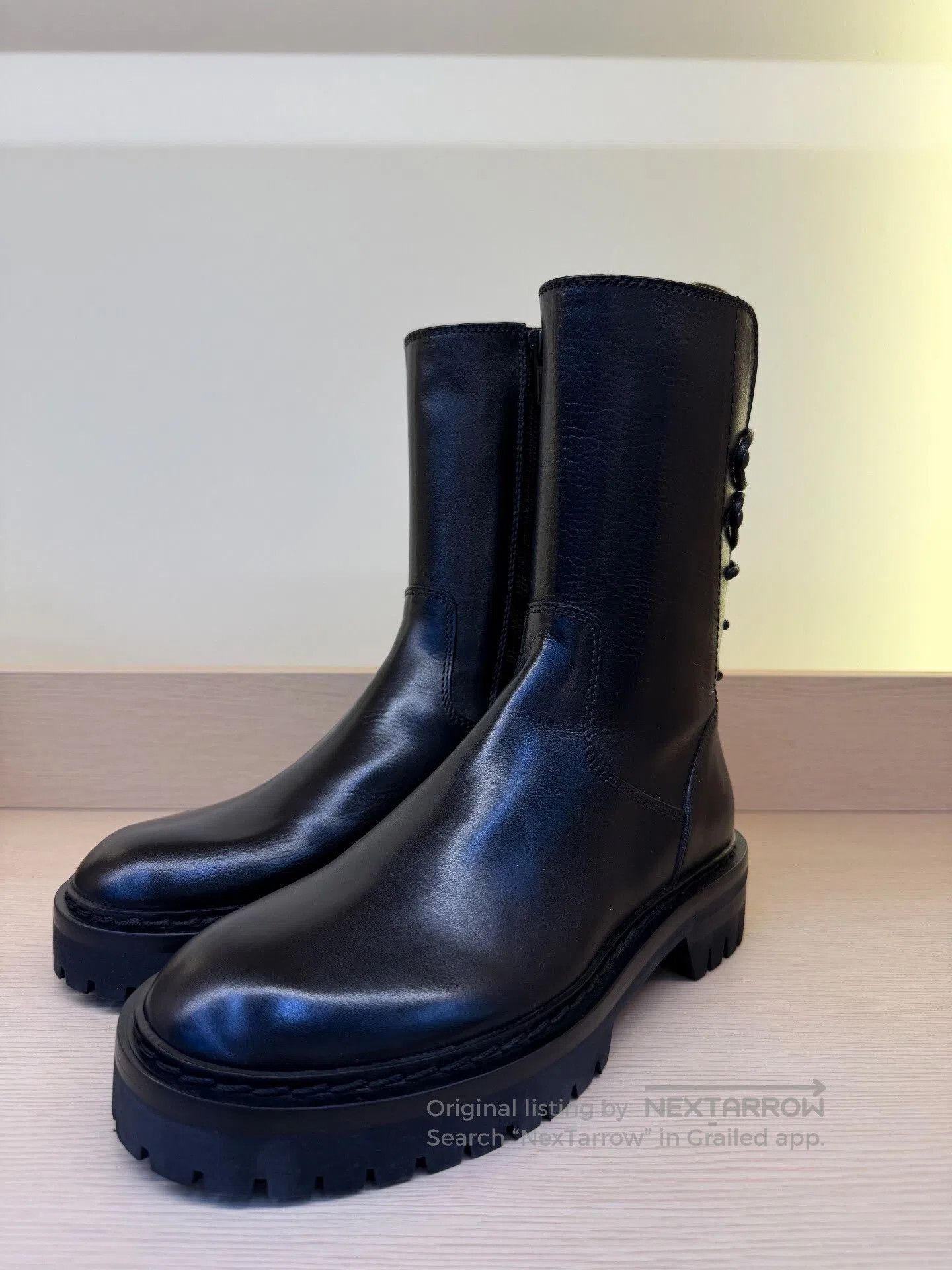 Ann Demeulemeester Ann Demeulemeester Black Rear Lace Mid. Size US 4 / IT 34 - 2 Thumbnail
