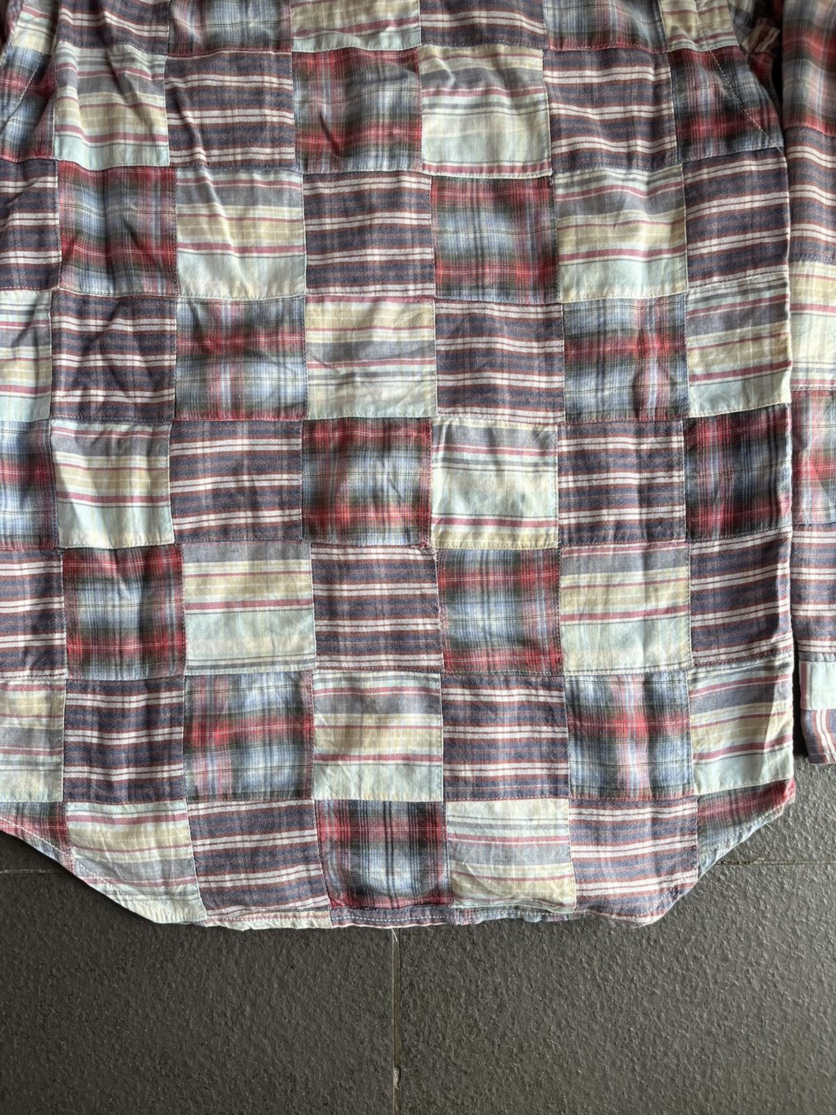 Nanamica Nanamica Patchwork Grunge Japan B/D Shirt Kurt Size US M / EU 48-50 / 2 - 8 Thumbnail