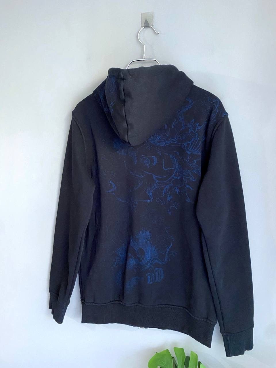 Vintage Vintage Fishbone Skull Graphic Print Y2K Zip Hoodie, Size M Size US M / EU 48-50 / 2 - 11 Thumbnail
