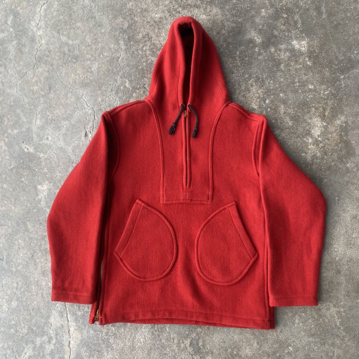 Warehouse Warehouse Pullover Wool Melton Jacket Side Zipper Talon USA Size US S / EU 44-46 / 1 - 12 Thumbnail