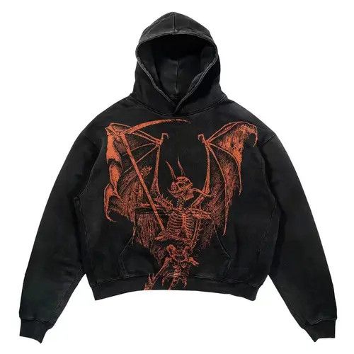 Japanese Brand Kagawa x Kase Black Vintage Pynk Y2k Gothic Hoodie Size US L / EU 52-54 / 3 - 4 Thumbnail