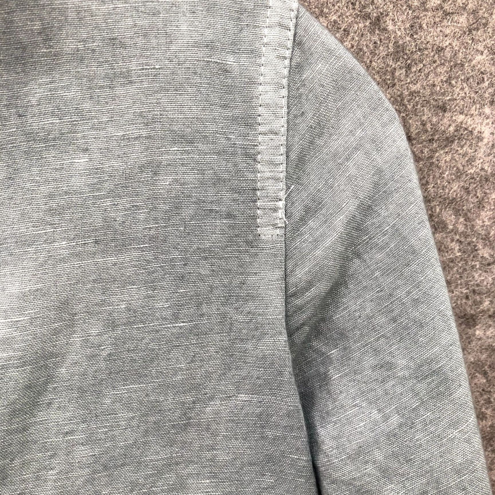 J.Crew VINTAGE J. Crew Popover Top Linen Cotton Blend Womens XXS Long Sleeve Blouse Shirt Casual Womens Gray J.CREW Bohemian Beach 2XS Size XXS / US 00 / IT 34 - 6 Thumbnail