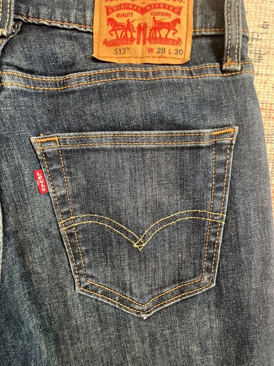 Levi's Levis - 512 - 28W 30L - Washed Blue Size US 28 / EU 44 - 3 Thumbnail