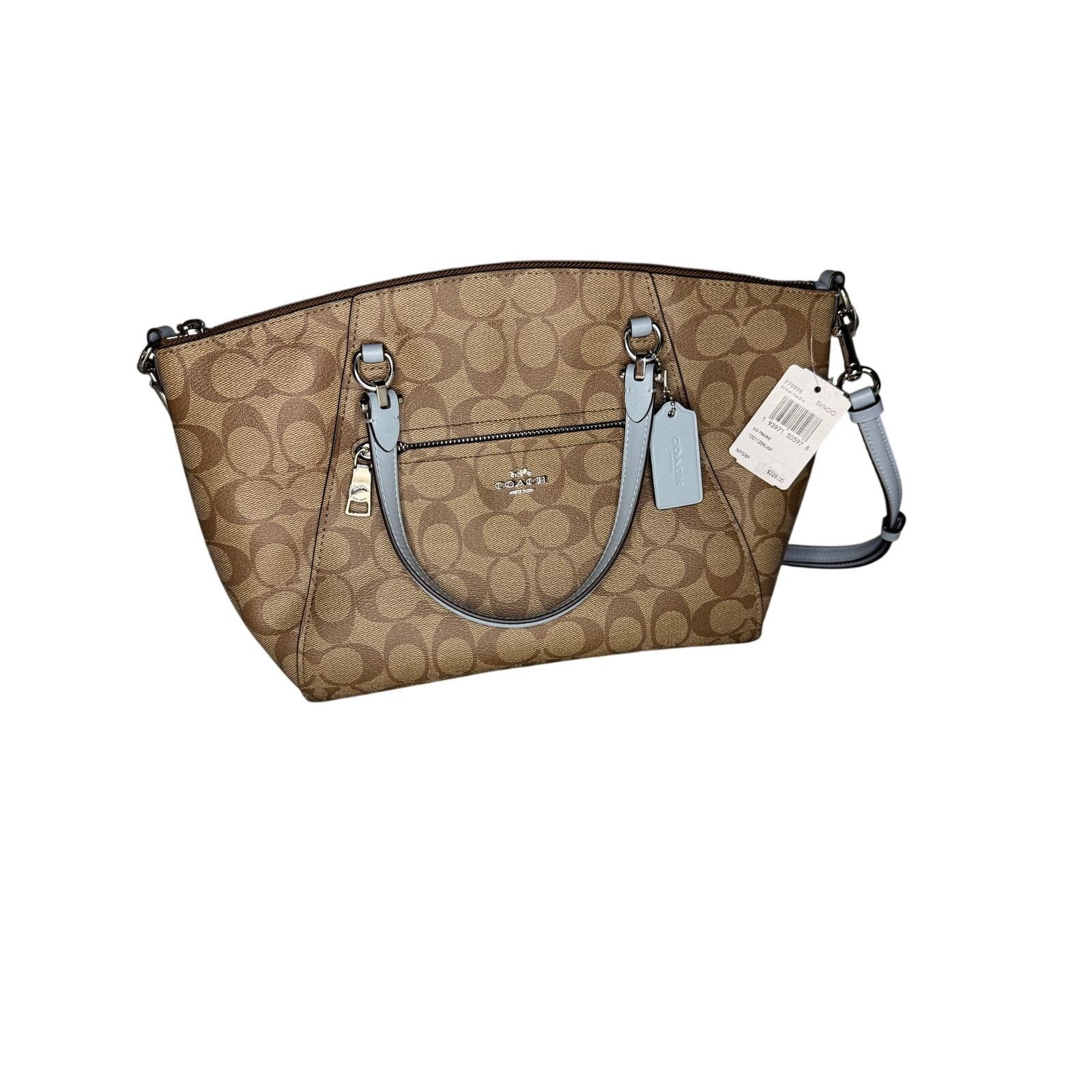 Coach BRAND NEW W/ Tag COACH C24923 Signature SATCHEL Canvas Beige Size ONE SIZE - 1 Thumbnail