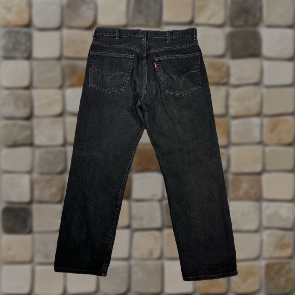 Levi's Levi's 505 Jeans Mens 38 Black Cotton Regular Fit Mid Rise Straight Leg 36x29 y2k Size US 38 / EU 54 - 1 Thumbnail