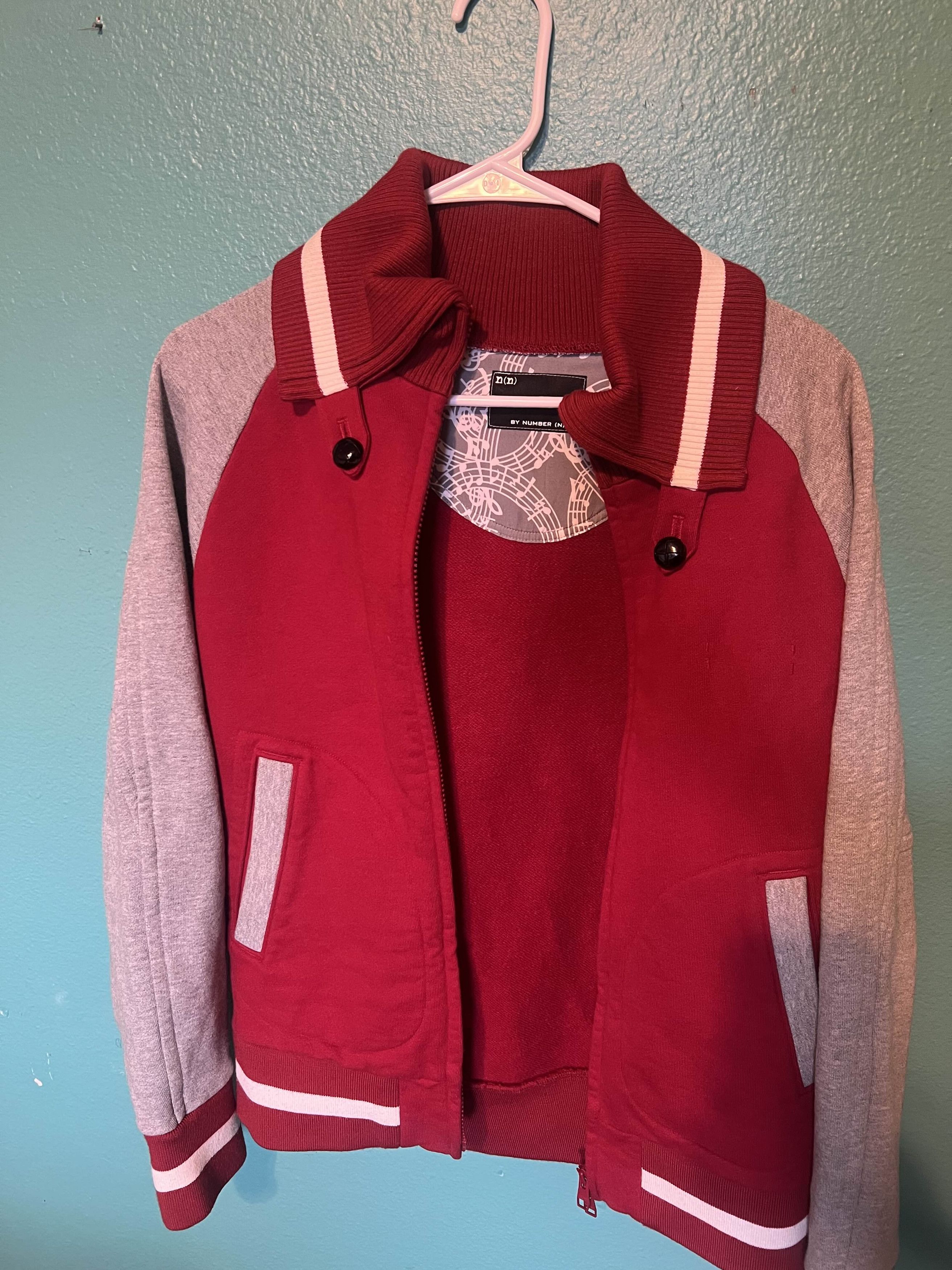 Number (N)ine Red Varsity Jacket