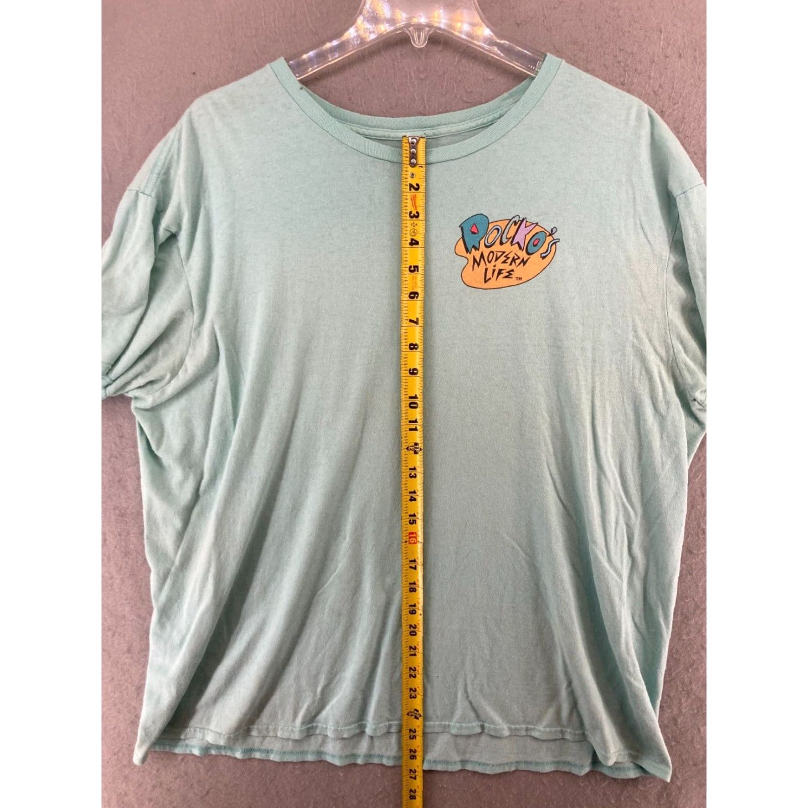 Nickelodeon Nickelodeon Rocko's Modern Life T-Shirt Mens XL Blue 90s Cartoon Graphic Print Short Sleeve Crew Neck Jersey Cotton Regular Fit Size US XL / EU 56 / 4 - 3 Thumbnail