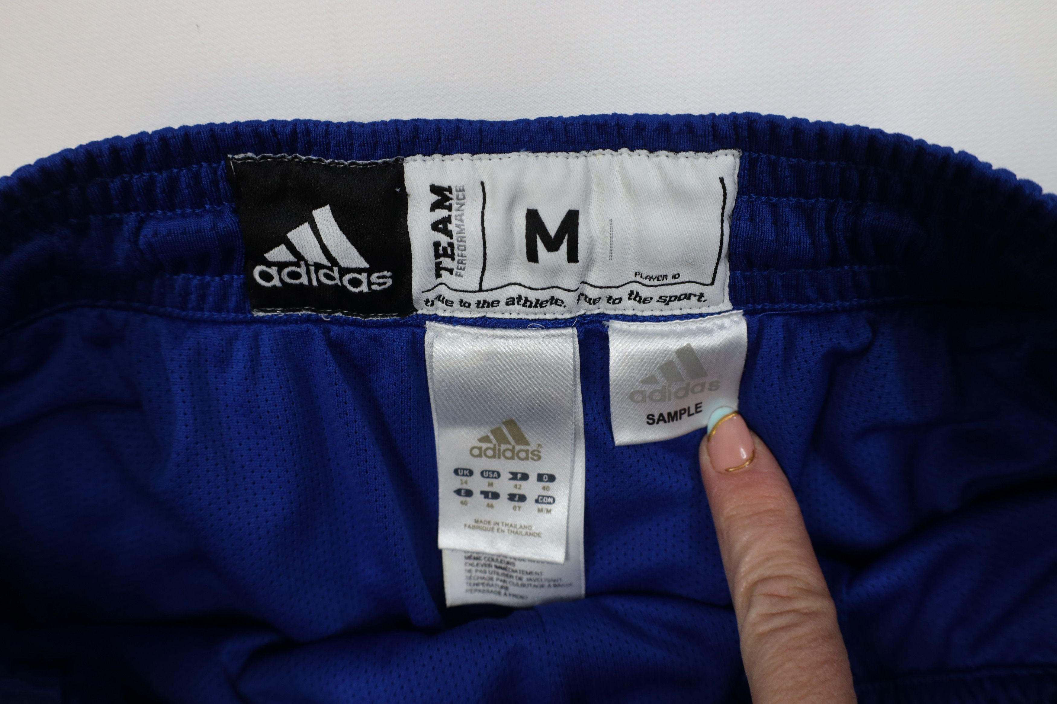 Adidas Adidas Team Issued Kansas University Basketball Shorts Blue Size US 32 / EU 48 - 9 Thumbnail