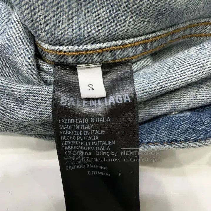 Balenciaga Balenciaga Denim Logo Button-Up Jacket. Size US S / EU 44-46 / 1 - 1 Thumbnail