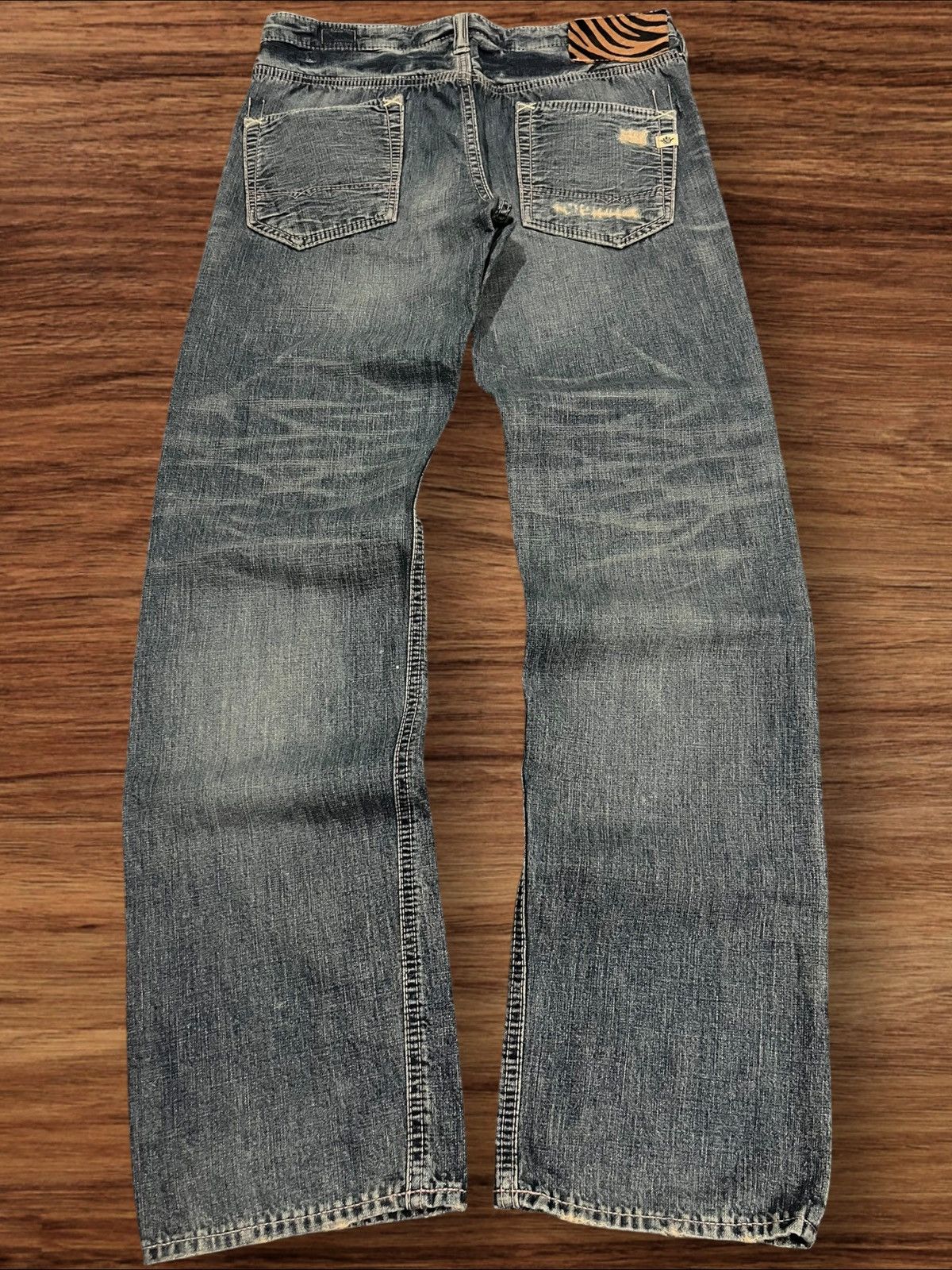 Japanese Brand ⚡️Insane⚡️Japanese Brand Brappers Union Made Distressed Jeans Size US 28 / EU 44 - 2 Thumbnail