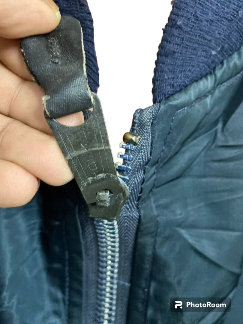 Alpha Industries × Vintage Vintage Alpha Industries Flight Bomber Jacket (Navy Blue) Size US L / EU 52-54 / 3 - 8 Thumbnail