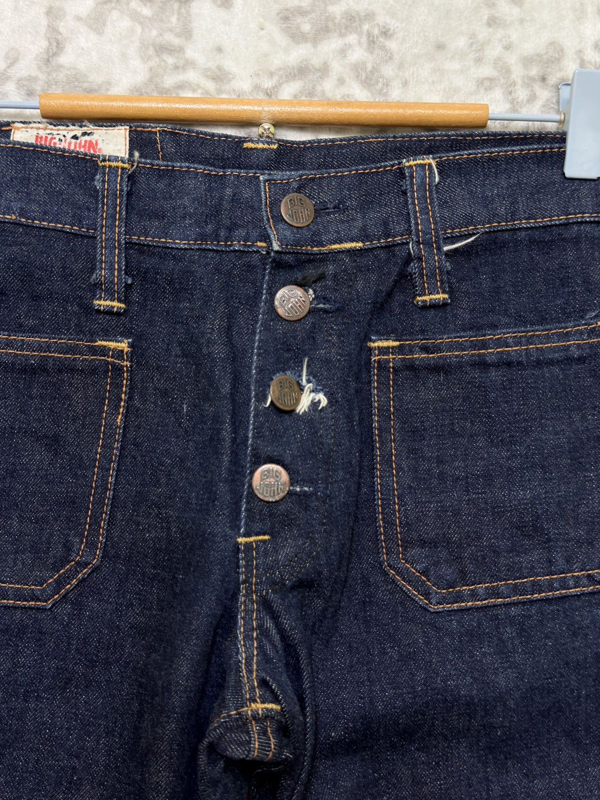 Big John Vintage Big John Bell Bottom Flare Patch Bush Pant Denim Size US 29 - 9 Thumbnail