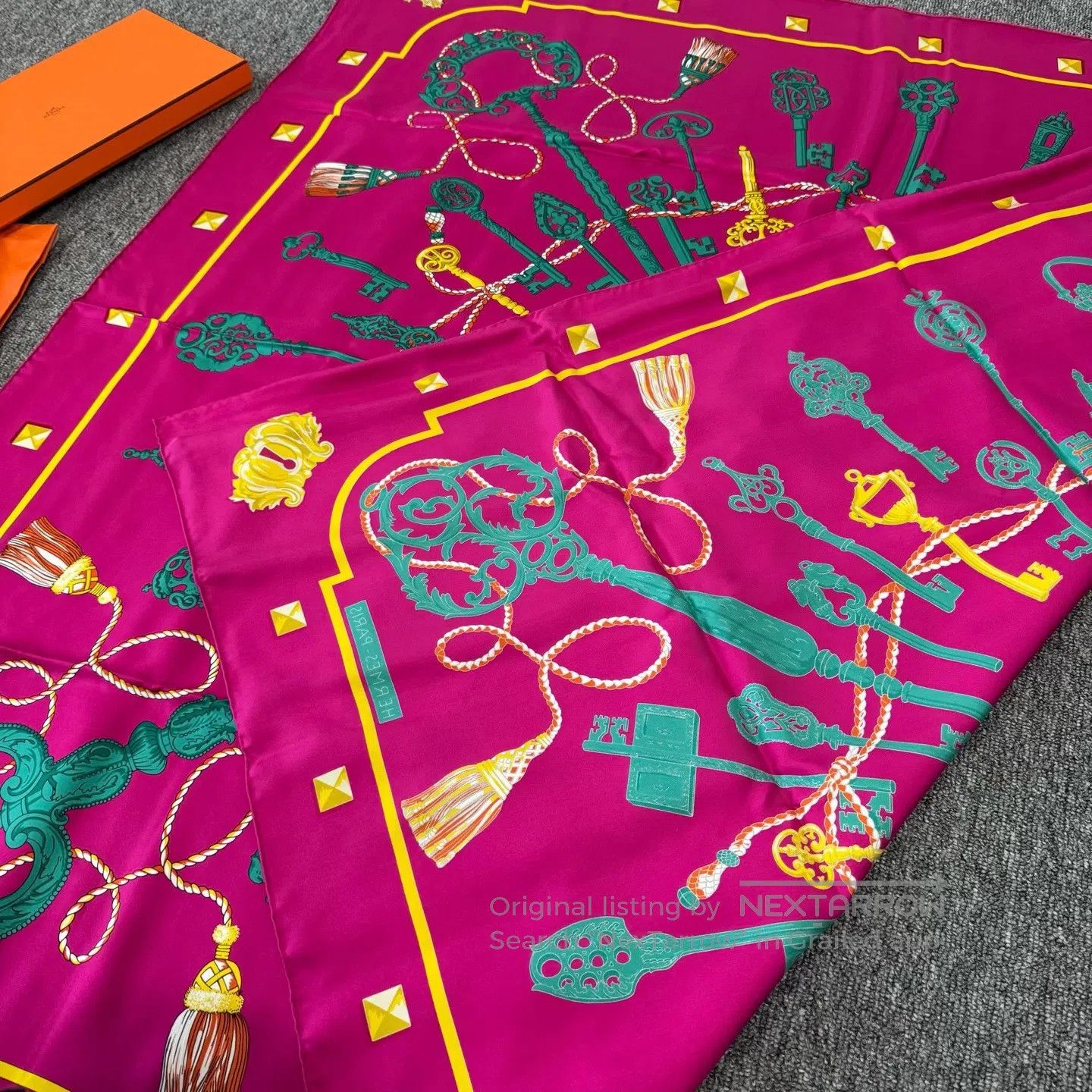 Hermes Hermes Bronze Key; Generous Scarf| Size ONE SIZE - 2 Thumbnail