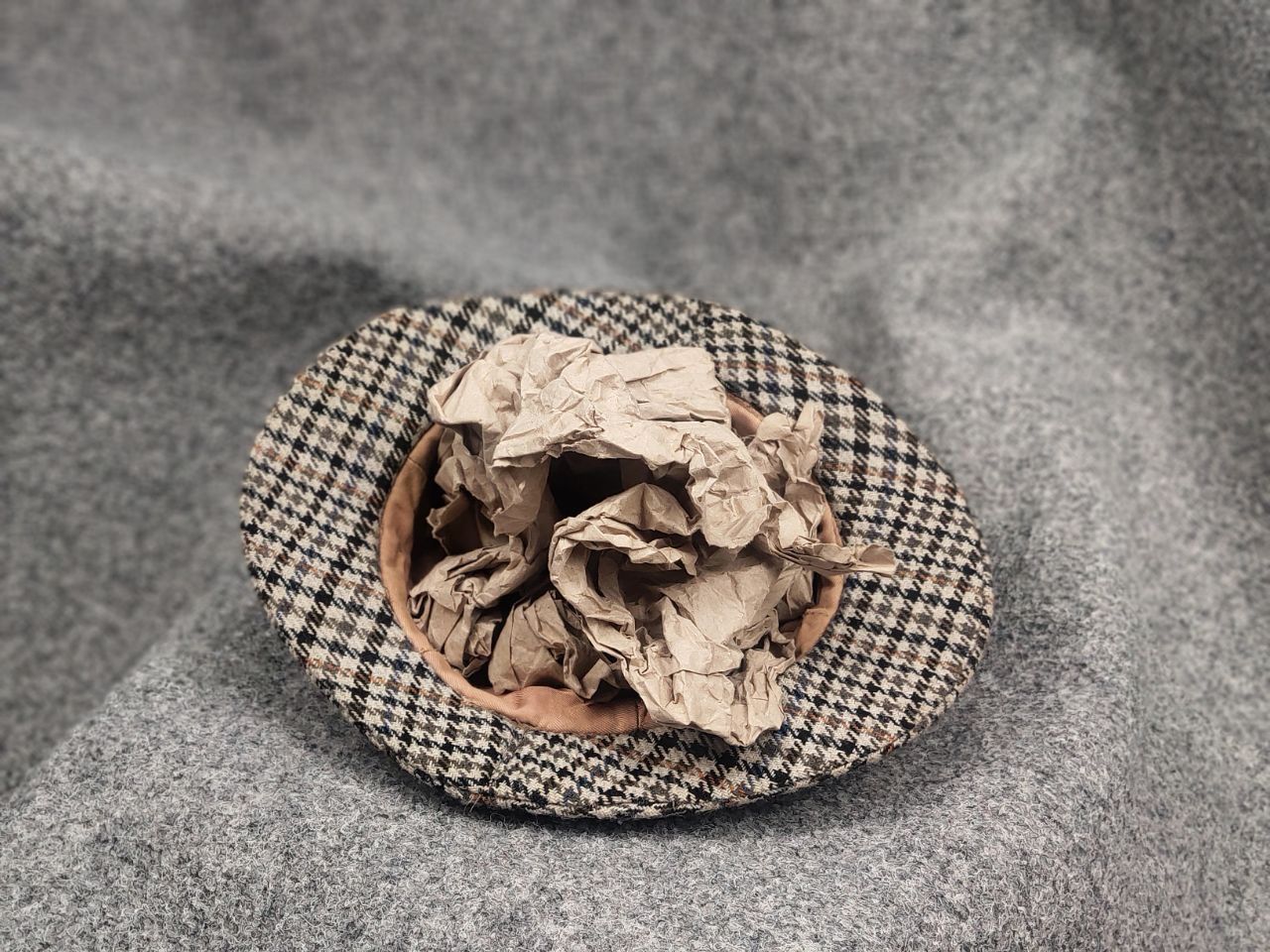Barbour Vintage 70's Barbour Wool Tweed Sherlock Holmes trilby hat Size ONE SIZE - 8 Thumbnail