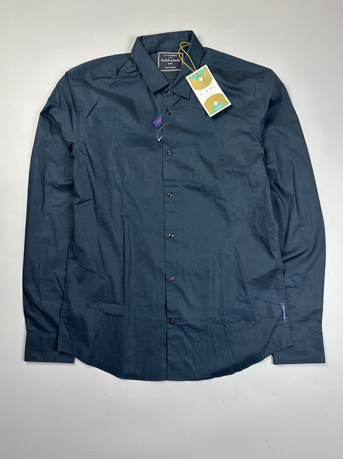 Scotch & Soda Scotch&soda Dark Green Button Shirt Solid Size US M / EU 48-50 / 2 - 1 Thumbnail