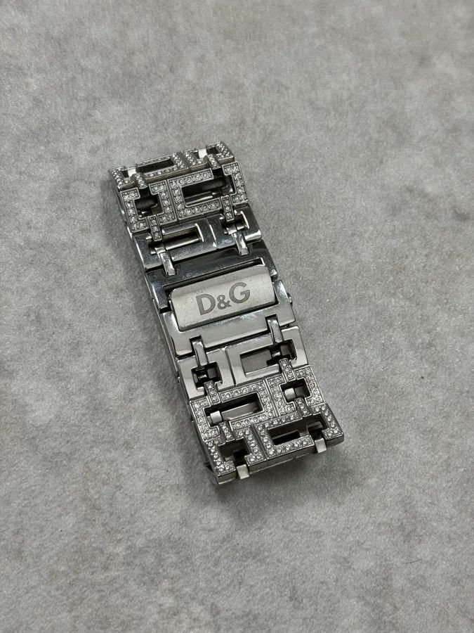 Dolce & Gabbana 2000s Dolce & Gabbana Grey Strass Abstract Watch Size ONE SIZE - 5 Thumbnail
