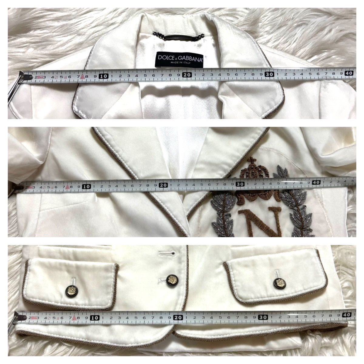 Dolce & Gabbana runway Dolce & Gabbana N crown decoration velvet jacket Size XS / US 0-2 / IT 36-38 - 5 Thumbnail