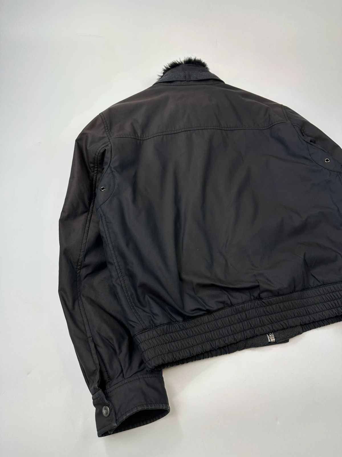 Prada Prada Sport FW2007 Black Faded Bomber Aviator Jacket Size US XL / EU 56 / 4 - 11 Thumbnail
