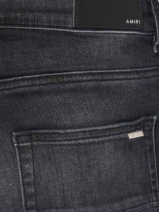 Amiri o1lsvrm0425 Patch Skinny Stretch Denim Jeans in Black Size US 34 / EU 50 - 6 Thumbnail