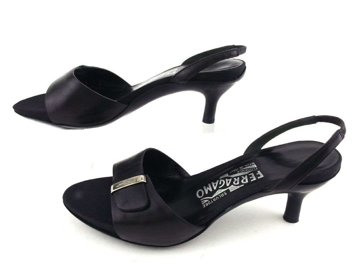 Salvatore Ferragamo Salvadore Ferragamo black heel Size US 7 / IT 37 - 19 Thumbnail