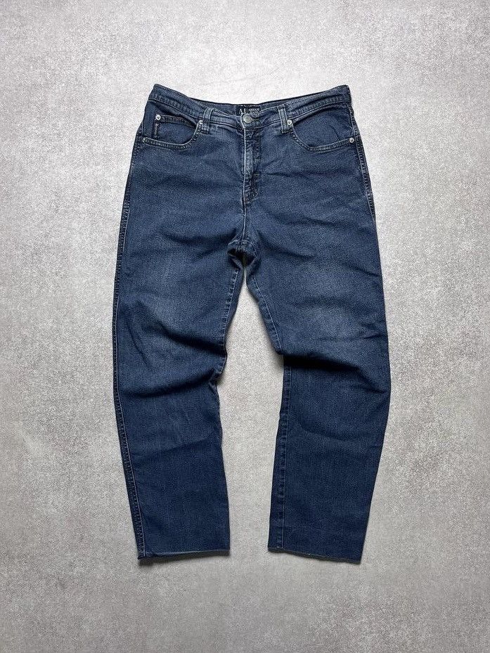 Armani Vintage Armani Pocket Logo Baggy Jeans Y2K 33 Size US 33 - 3 Thumbnail